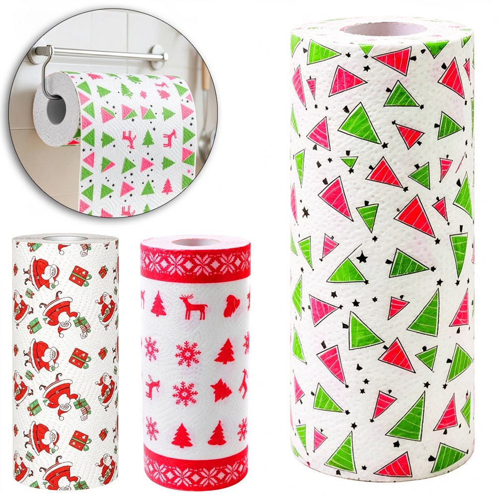 Papel Toalha Natal 40 folhas decoração mesa