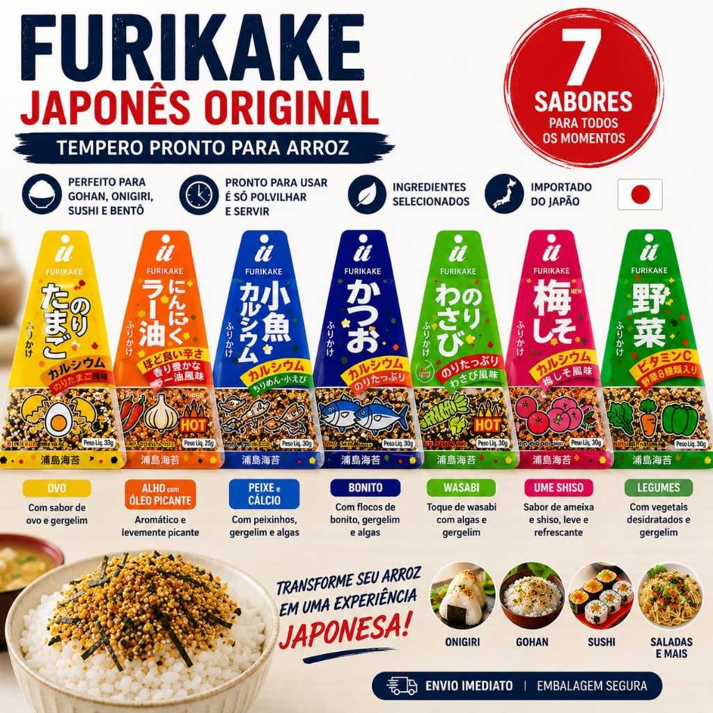 Furikake Japonês Urashima 30g Original