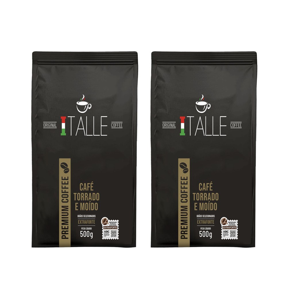 Kit 2 Café Torrado E Moído Extraforte 1kg