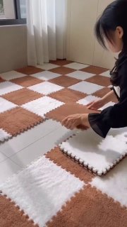Tapete de Pelúcia 10 Peças Quebra-cabeça