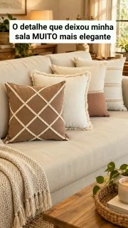 Kit 4 Almofadas Boho Chic com Enchimento