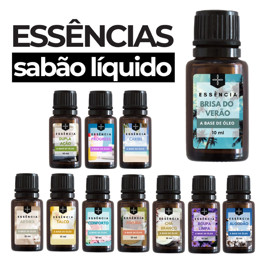 Essência para Sabão Líquido e Amaciante 10ml