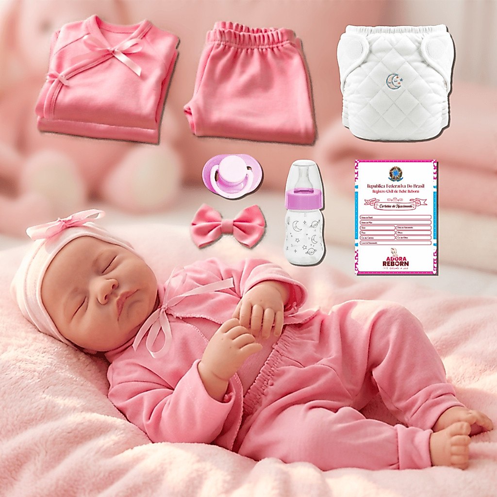 Boneca Reborn Realista 100% Siliconada