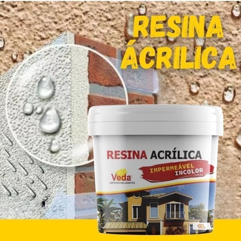 Veda + Resina Acrílica 1L Impermeabilizante