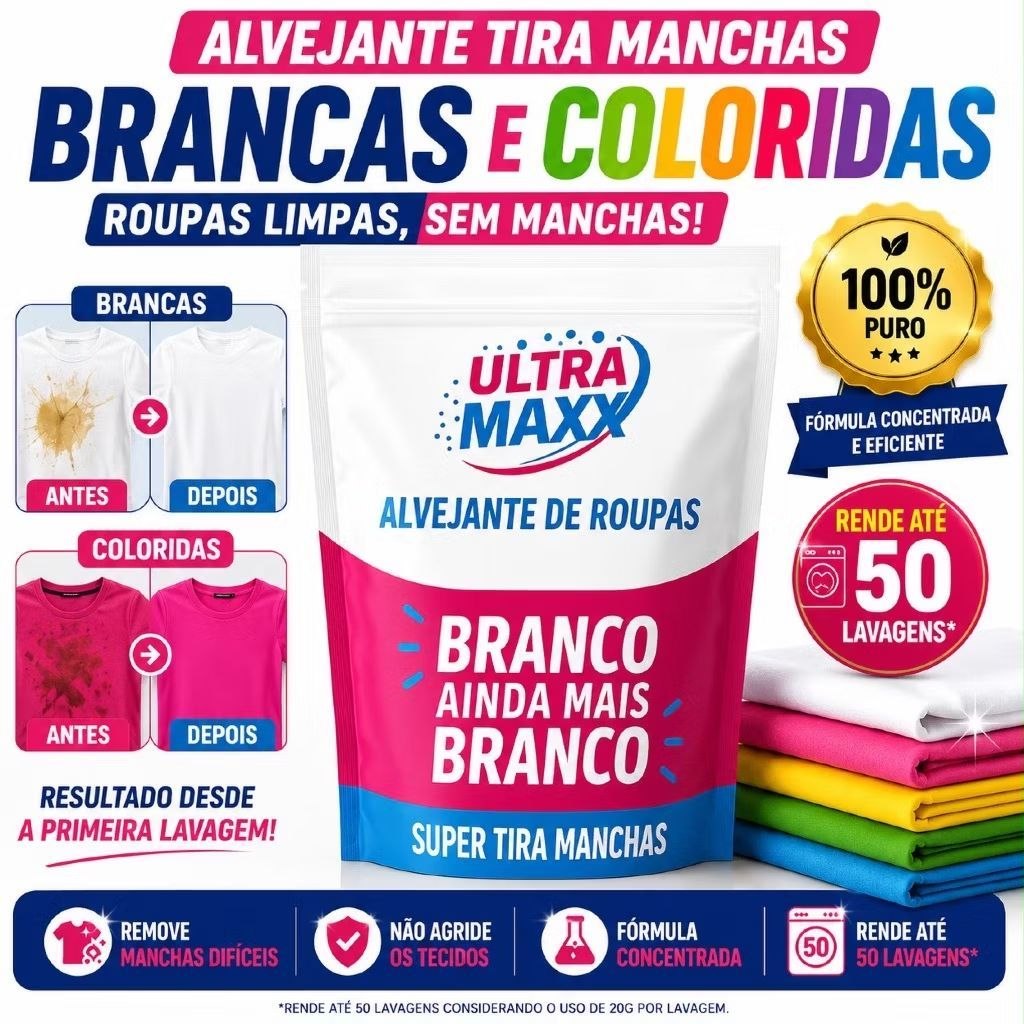 Percarbonato 100% Puro Tira Manchas