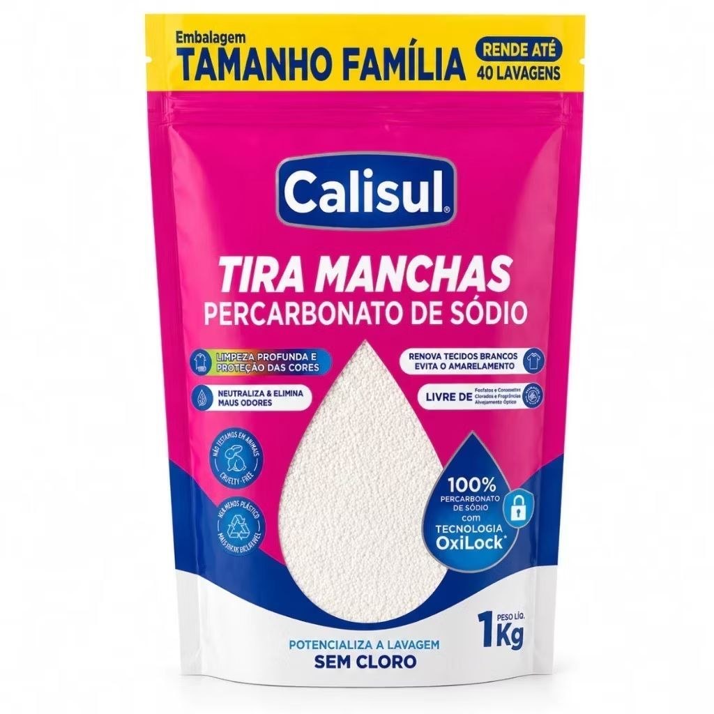 Percarbonato de Sódio 100% Puro Tira Manchas