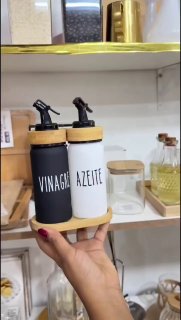 Conjunto de Garrafinhas para Vinagre e Azeite