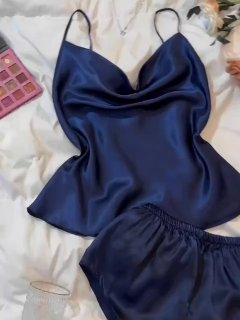Conjunto de Pijama de Seda