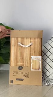 Cesto de Roupas Bambu