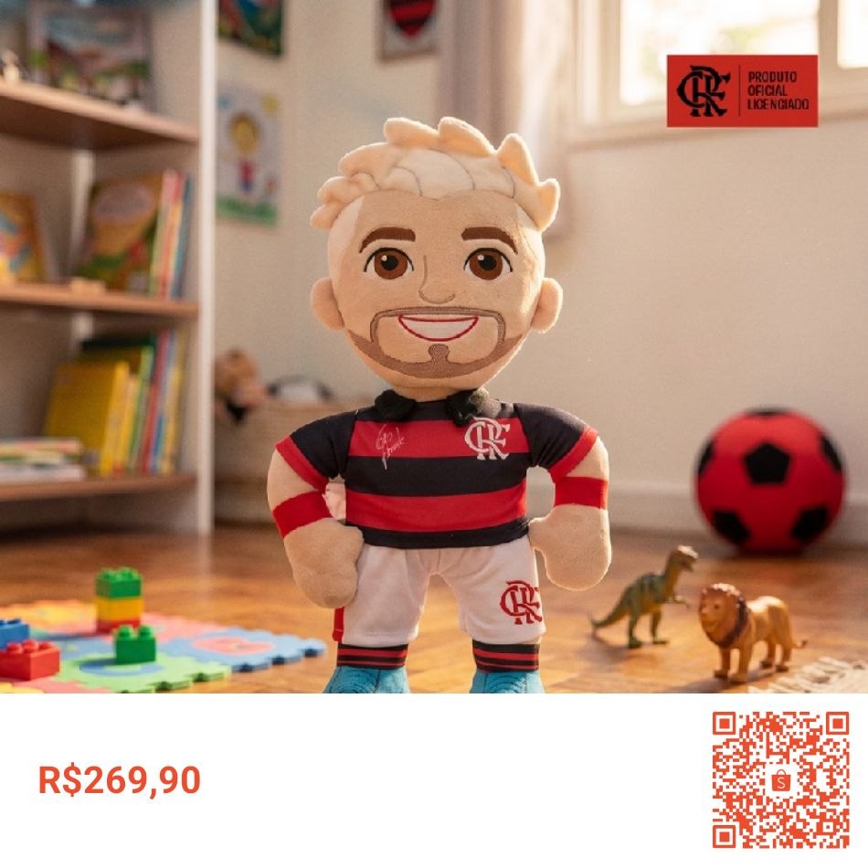 ARRASQUINHA - Mascote Oficial do Arrascaeta