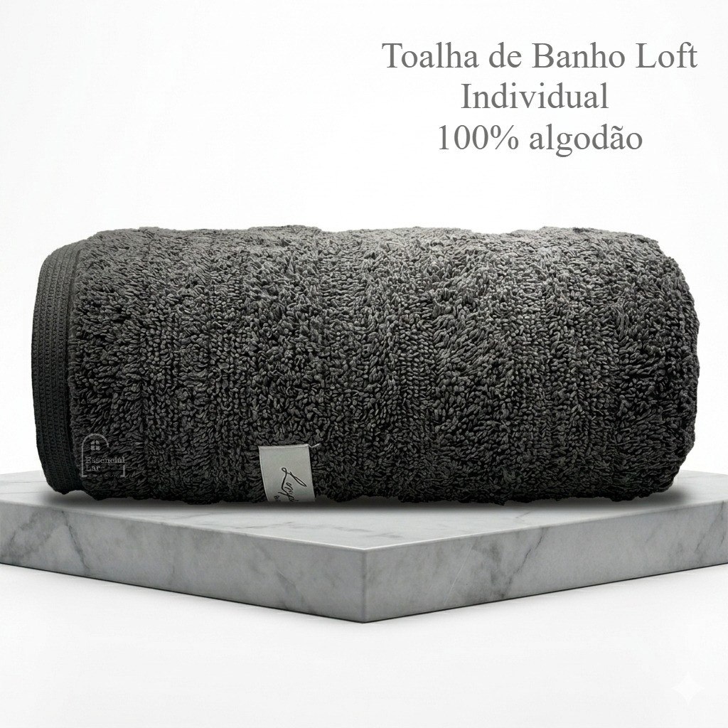 Toalha de Banho Loft Individual 100% Algodão