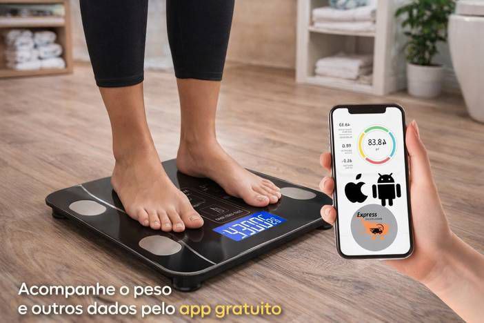 Balança Bioimpedância e De Cozinha