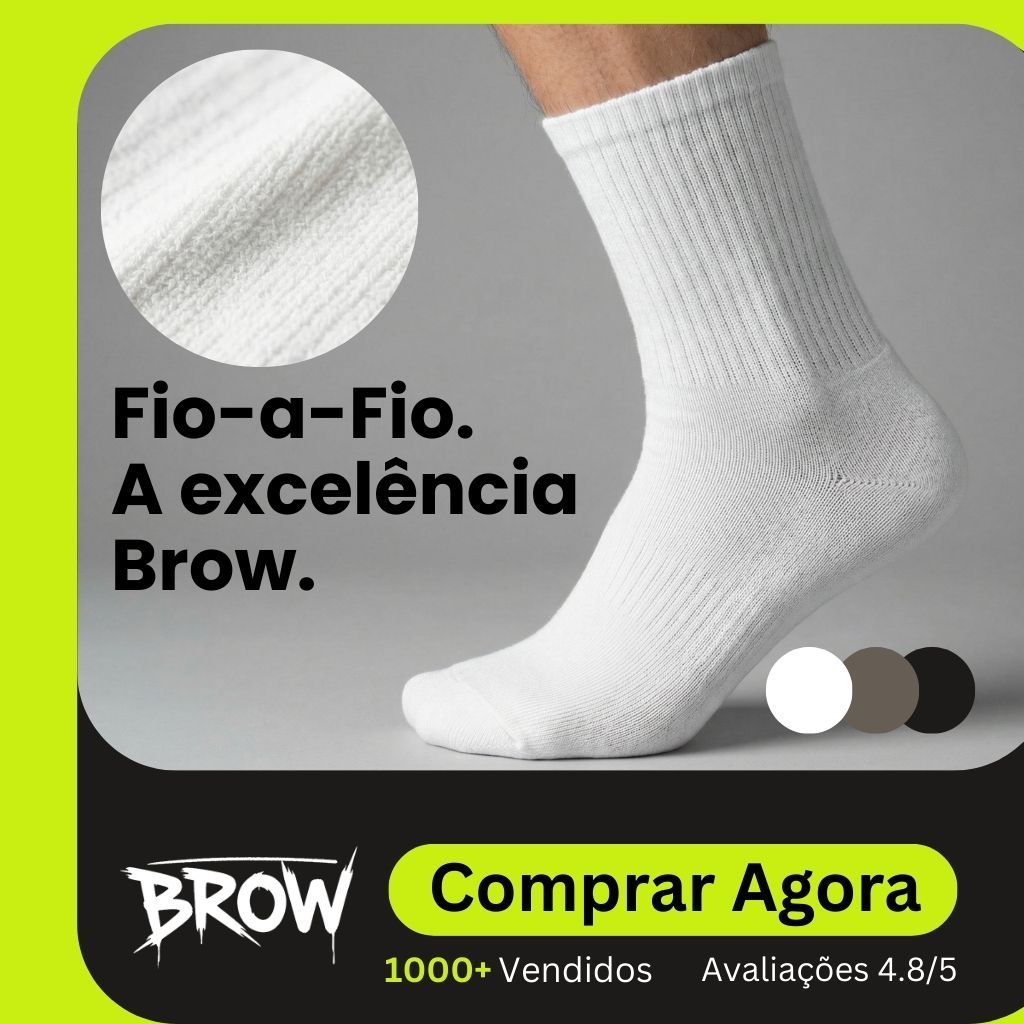 Kit 3/6/12 Pares Meia Cano Alto Masculina