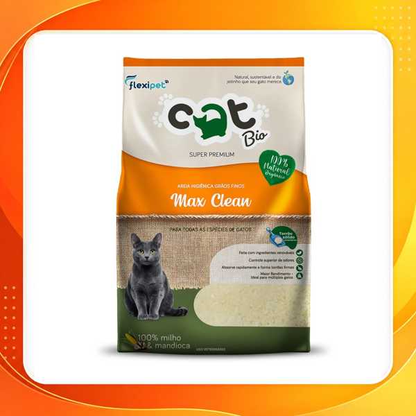 Areia Catbio Biodegradável 4 Kg - Max Clean