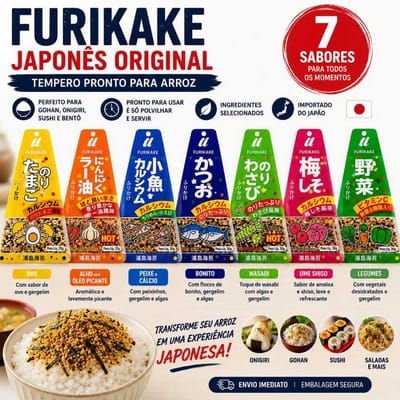 Furikake Japonês Urashima 30g Original
