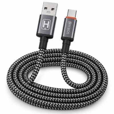 Cabo USB Tipo C 3m Reforçado Nylon Carga Rápida