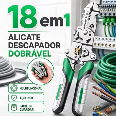 Alicate Decapador Multiuso 18 em 1 KINETX