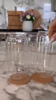 Conjunto de Frascos de Armazenamento em Vidro