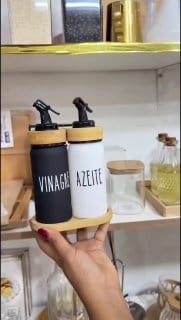 Conjunto de Garrafinhas para Vinagre e Azeite