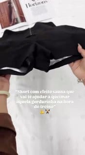 Short com efeito sauna
