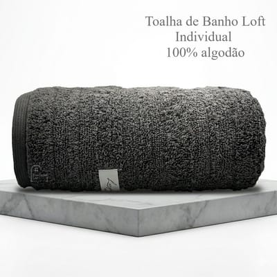Toalha de Banho Loft Individual 100% Algodão