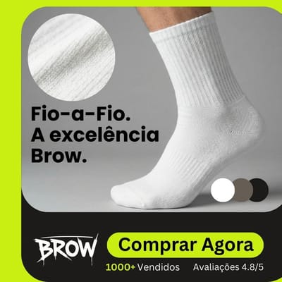 Kit 3/6/12 Pares Meia Cano Alto Masculina
