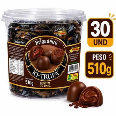 30 Trufas de Chocolate - R$30,99