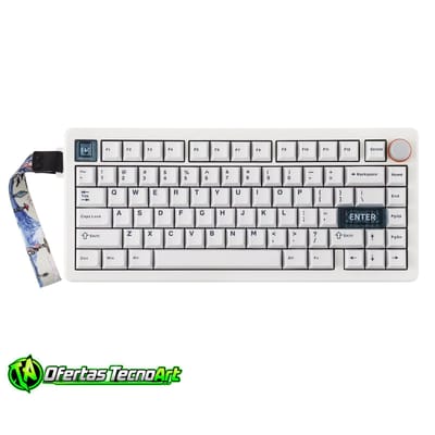 Teclado Mecânico Sem Fio Cidoo QK75 (PRETO)