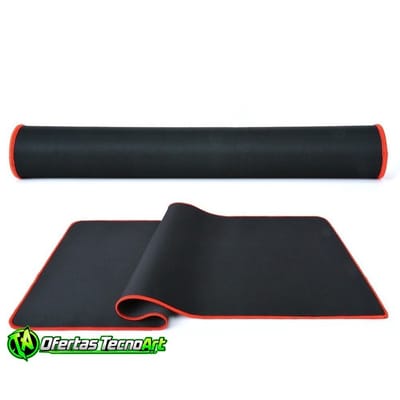 MousePad Gamer Speed Borda Vermelha Costurada 70 X 30 X 0.3cm