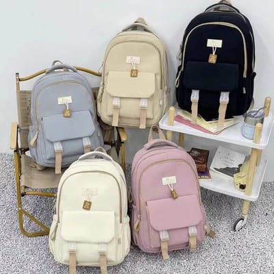 Mochila Reforçada Casal Feminina Escolar Grande Capacidade