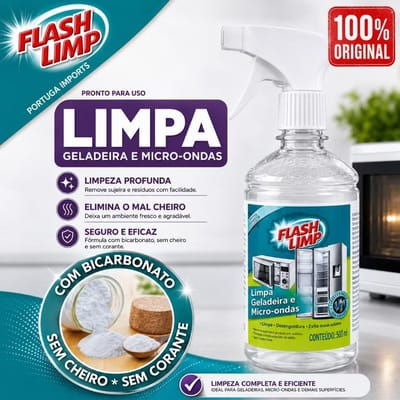Limpa Geladeira e Microondas Flash Limp