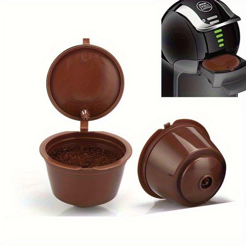 Cápsula Café Reutilizável Dolce Gusto Preto/Transparente/Castanho