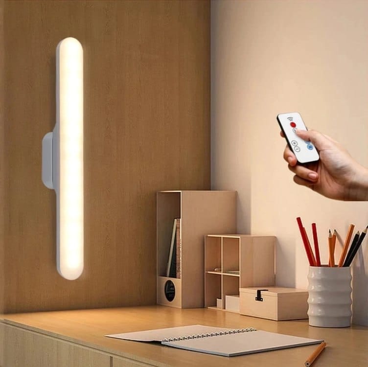 Luminária De Led Sobrepor Bastão Recarregável Sem Fio Com Suporte Magnético E Touch 3 cores com Controle Remoto - (Shopee)